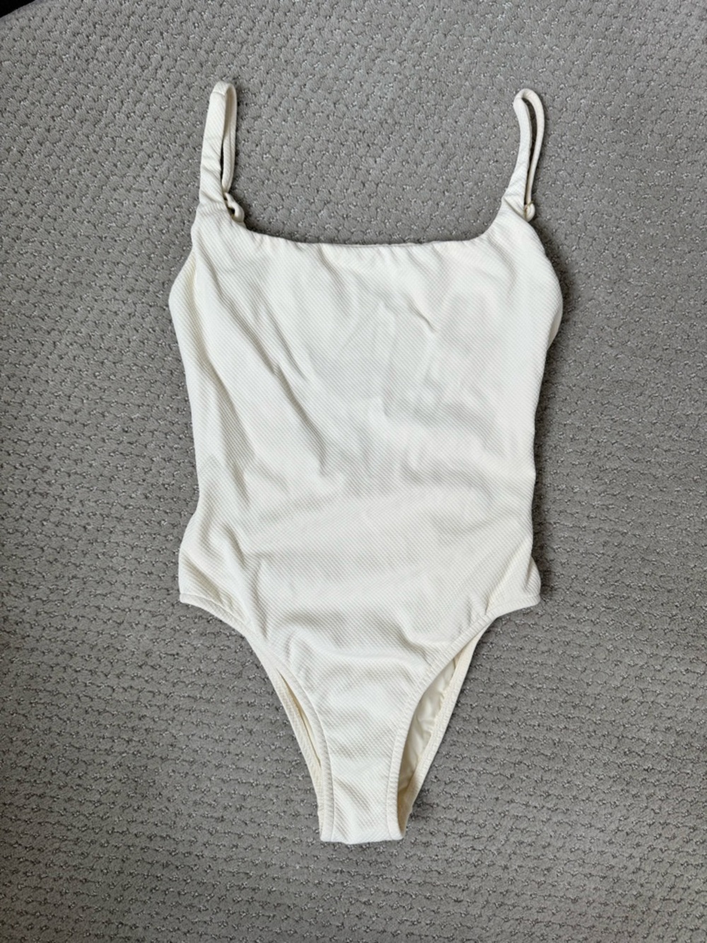 Lenny Niemeyer Ivory Textured Scoop Back One Piece Swimsuit S - Picture 5 of 11